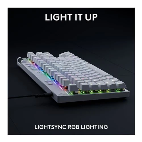 Teclado Logitech G Pro X TKL Rapid Wired Gaming Keyboard Blanco