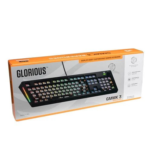 Teclado Glorious GMMK 3 100% Barebones RGB Wired Gaming Keyboard Negro