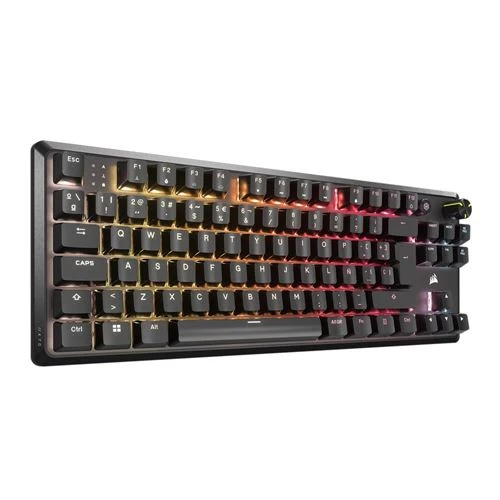 Teclado Corsair K70 CORE TKL RGB Wired Mechanical Gaming Keyboard CORSAIR MLX Red v2 Linear Switches Rojo