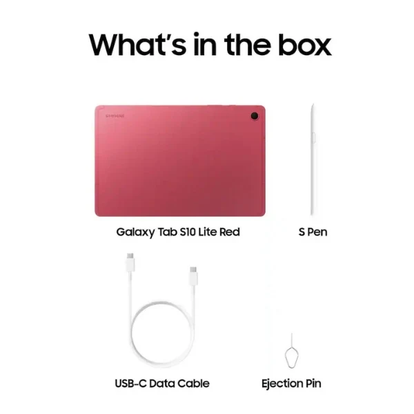 Tablet Samsung Galaxy Tab S10 Lite 10,9" Exynos 1380 256GB - Coral Red