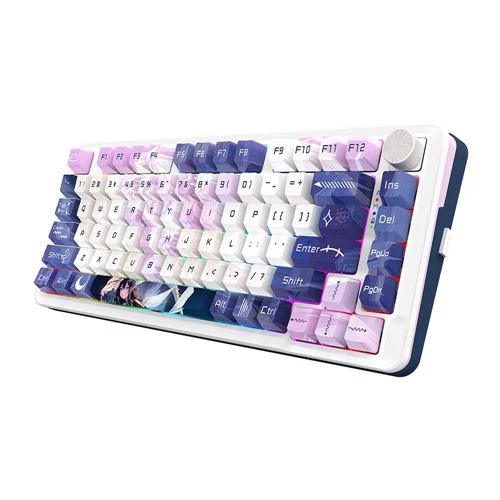 Teclado Redragon MCK681C Cyrus PRO RGB 75% Wireless Gaming Keyboard Blanco