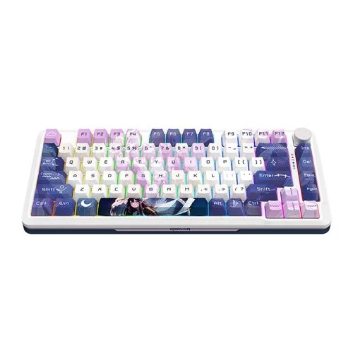 Teclado Redragon MCK681C Cyrus PRO RGB 75% Wireless Gaming Keyboard Blanco
