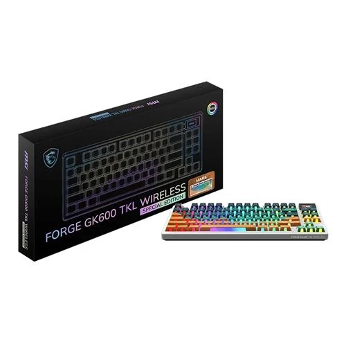 Teclado MSI FORGE GK600 TKL Wireless Gaming Keyboard