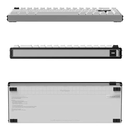 Teclado MelGeek MADE68 Ultra+ 65% Wired Magnetic Gaming Keyboard Negro