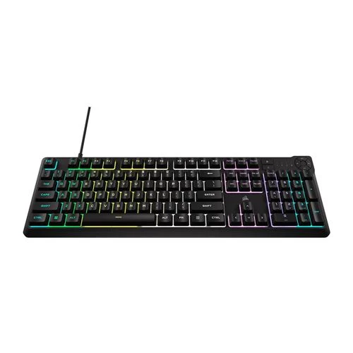 Teclado Corsair R K55 CORE Wired RGB Gaming Keyboard Negro