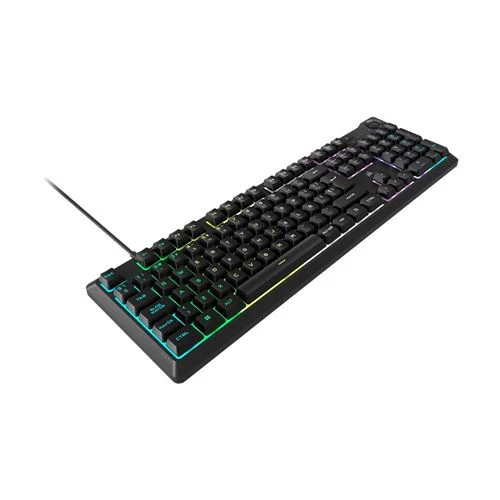 Teclado Corsair R K55 CORE Wired RGB Gaming Keyboard Negro