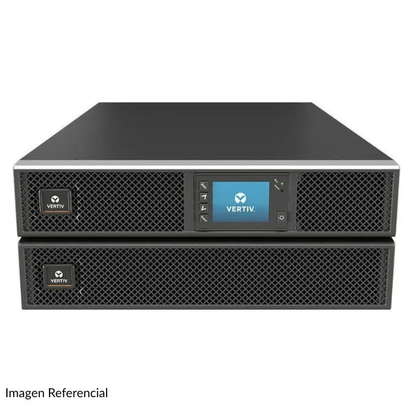 UPS Online Vertiv 6000VA 208/120VAC Rack/Torre - Tarjeta de Monitoreo RDU101 - Baterías Internas Incluidas - GXT5-6000MVRT4UXLN