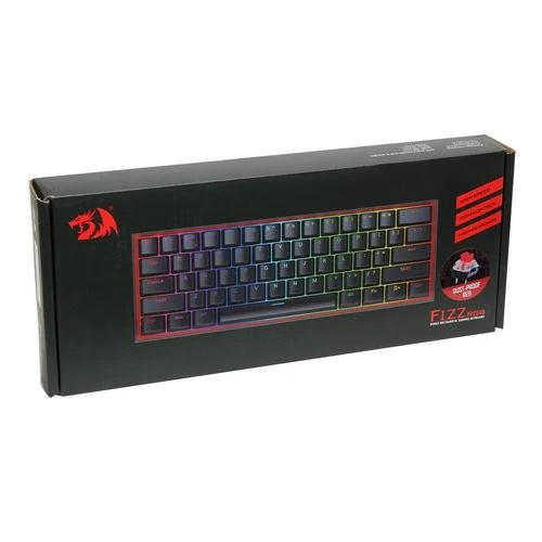 Teclado Redragon MCK617 Fizz 60% Compact RGB Wired Mechanical Keyboard Negro