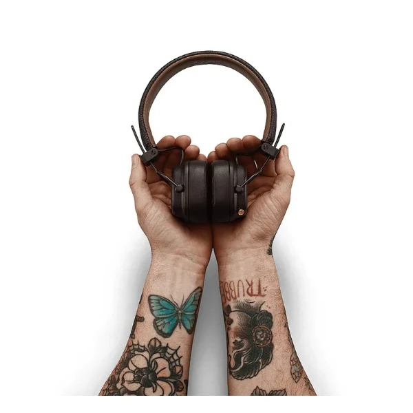 Audífonos inalámbricos Marshall Major IV On-Ear Bluetooth con batería de 80 horas - Marrón