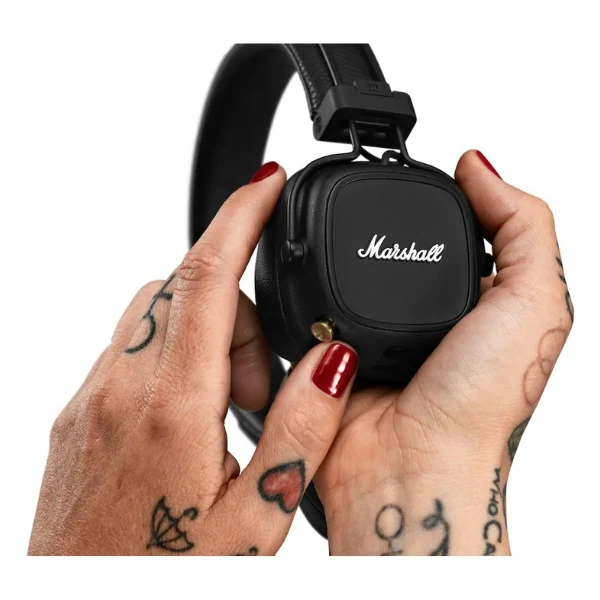 Audífonos inalámbricos Marshall Major IV Bluetooth On-Ear con micrófono y batería de 80 horas - Negro