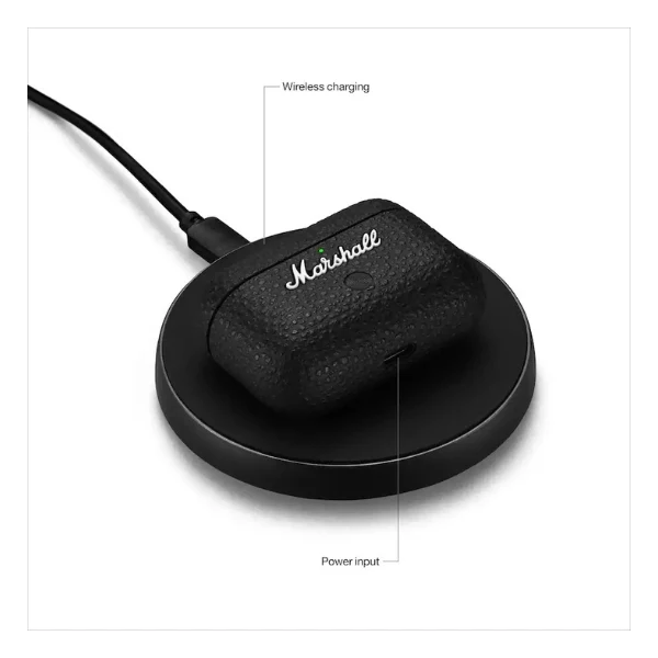 Audífonos Marshall Motif II A.N.C. True Wireless Bluetooth con cancelación activa y modo transparencia - Negro
