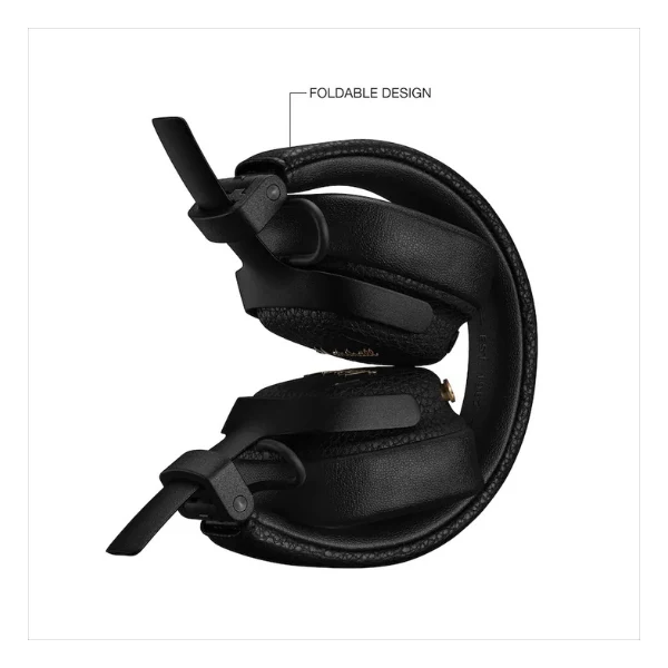 Audífonos Marshall Milton A.N.C. inalámbricos On-Ear con cancelación de ruido adaptativa y micrófono - Negro