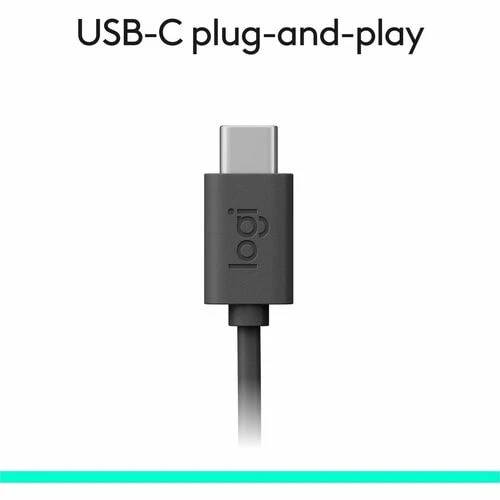 Audífonos Logitech H390 - Cableado USB-C, para oficina y videollamadas