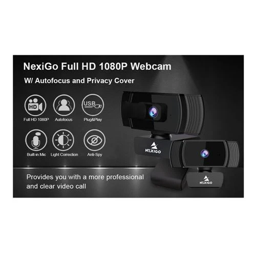 Webcam NexiGo AutoFocus 1080p USB Webcam