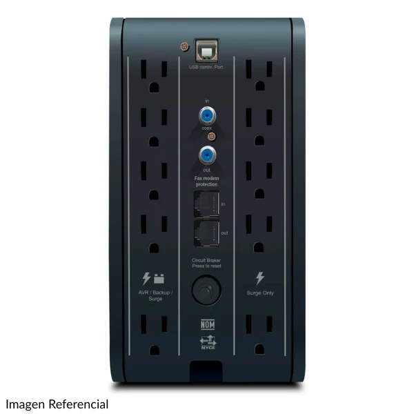 UPS CDP R-SMART2010 2000VA/1200W Smart UPS con AVR, LCD y Protección RJ45 - 10 Tomas
