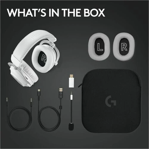 Audífonos Logitech G PRO X 2 LIGHTSPEED - Inalámbrico y con Cable, Gaming
