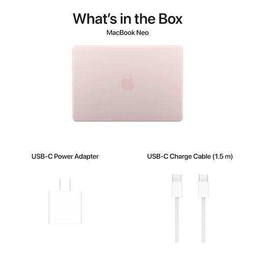 Laptop Apple MacBook Neo 13" - Apple A18 Pro - 8GB RAM - 512GB SSD - Blush