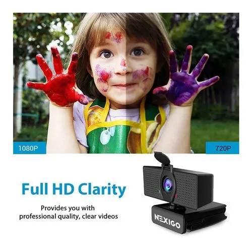 Webcam NexiGo N60 1080P WEBCAM BLK Negro