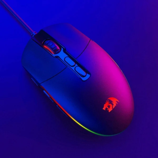Mouse Gamer Redragon Invader M719 RGB Chroma Sensor Óptico Pixart 3325 10000 DPI - Negro