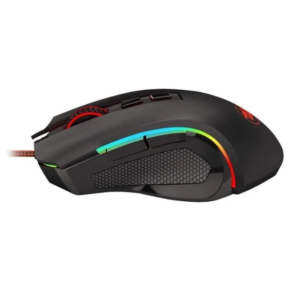 Mouse Gamer Redragon Griffin M607 RGB Chroma Sensor Óptico Pixart PMW3212 7200 DPI - Negro