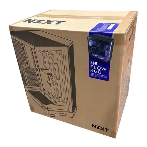 Case NZXT H6 Flow RGB Tempered Glass ATX Mid-Tower