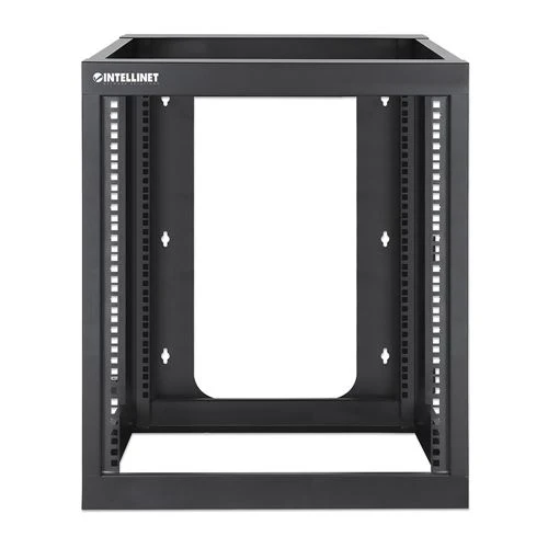 Intellinet 19 inch Wall Mount 4-Post Open Frame Network Rack - 12U