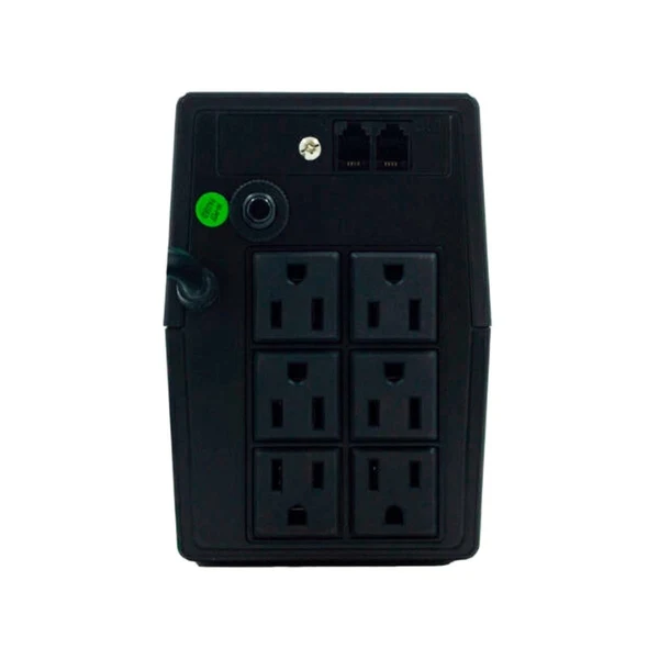 UPS SmartBitt 750VA 375W AVR 120V 6 Salidas NEMA 5-15R - Negro - SMA-SBNB750DR