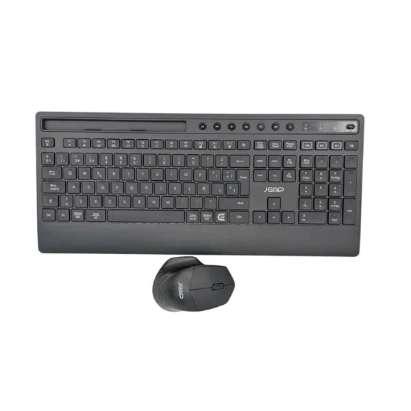 Combo Teclado y Mouse Jemip Magnum Inalámbrico 1600DPI - USB / Bluetooth - Español - Negro - JP-058T287K-T307EB