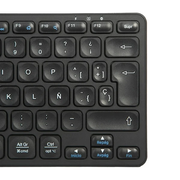Teclado Targus AK867ES Multidispositivo Bluetooth 5.1 - Español - Soporte para Tablet y Celular - Negro