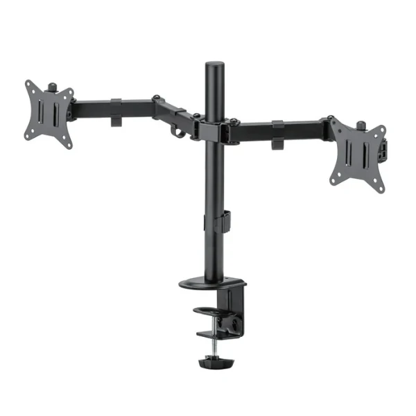 Base de Escritorio Doble Argom ARG-BR-1603 para Monitor / TV 17" a 32" - Brazo Articulable - Negro