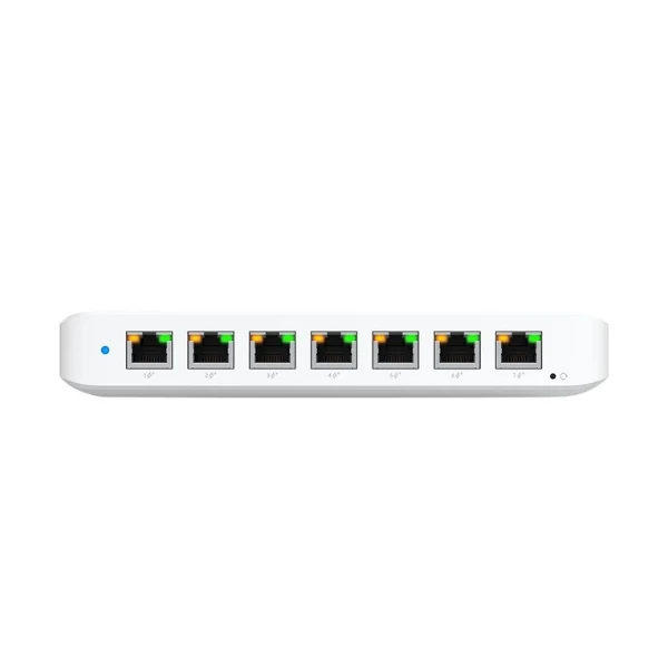 Switch de Red Ubiquiti 'Ultra 60W' 8-Port GbE PoE Switch Powered by PoE Input; 60W Power Adapter Included