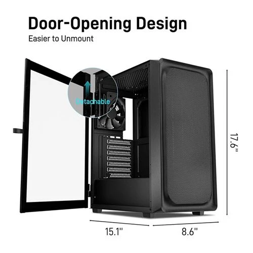 Case DARKROCK EC2 Tempered Glass ATX Mid-Tower
