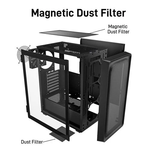 Case DARKROCK EC2 Tempered Glass ATX Mid-Tower
