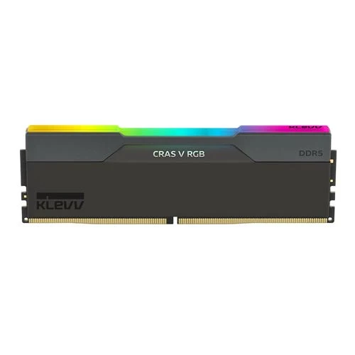 Memoria RAM KLEVV CRAS V RGB 32GB (2x16GB) DDR5 6000MHz PC5-48000 CL30 Dual Channel - Obsidian Black