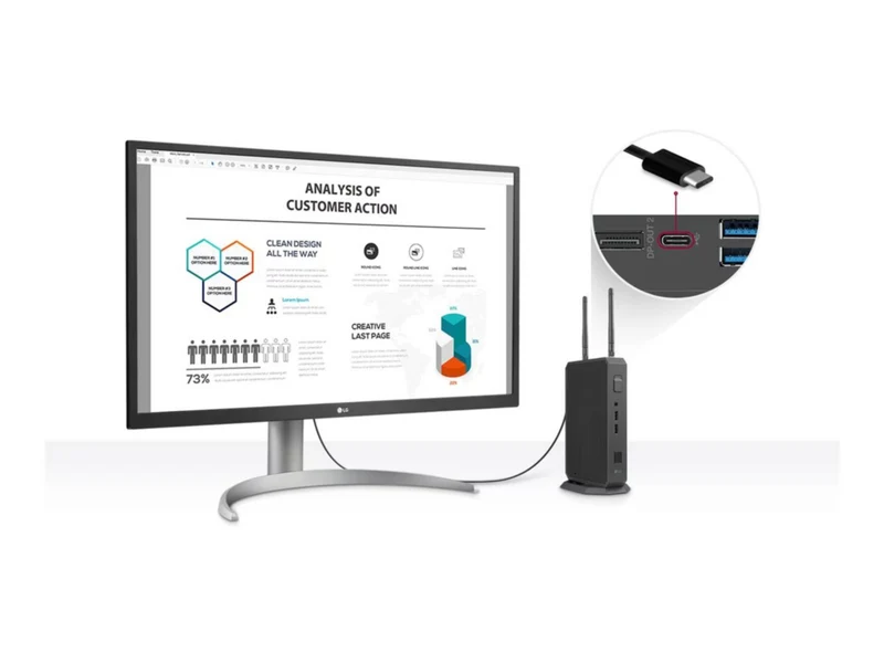 Thin Client LG CQ600N-6N, Intel Celeron N5105 4 Núcleos, 4GB DDR4