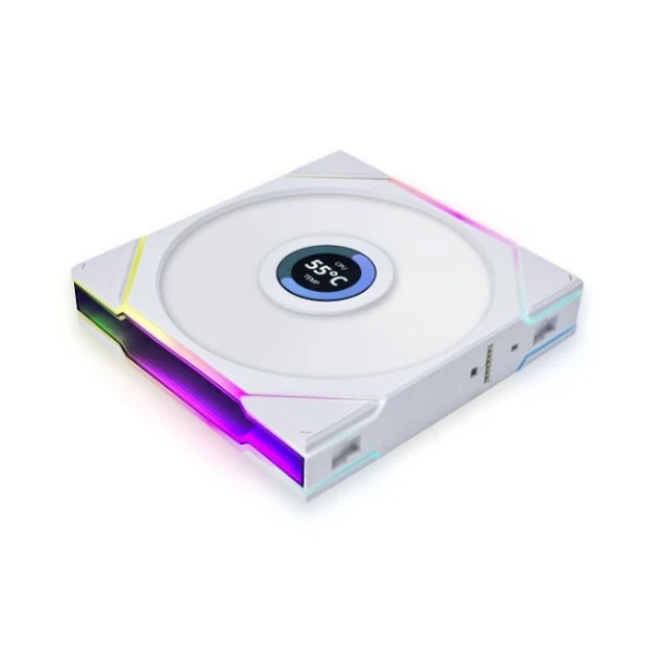 Fan Cooler Lian Li UNI FAN TL LCD FLEX Fluid Dynamic Bearing 120mm - Blanco - RGB - 3 Pack