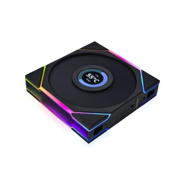 Fan Cooler Lian Li UNI FAN TL LCD FLEX Fluid Dynamic Bearing 120mm (3 Pack) - Negro - RGB