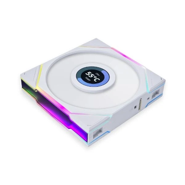 Fan Cooler Lian Li UNI FAN TL LCD FLEX Reverse Blade Fluid Dynamic Bearing 120mm (3 Pack) - Blanco - RGB