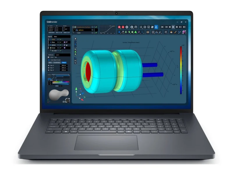 Laptop Dell Pro Max 18 Plus MB18250, Intel Core Ultra 7 - 20 Núcleos, 32GB DDR5, 512 GB SSD, RTX PRO, KH15K