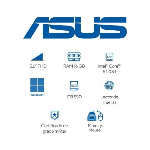 Laptop ASUS Vivobook 15 X1504VA-BQ3907W 15.6" - Intel Core 5 120U - 16GB - 1TB SSD