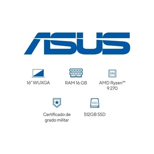 Laptop ASUS Vivobook S16 M3607HA 16" - AMD Ryzen 9 270 - 16GB - 512GB SSD