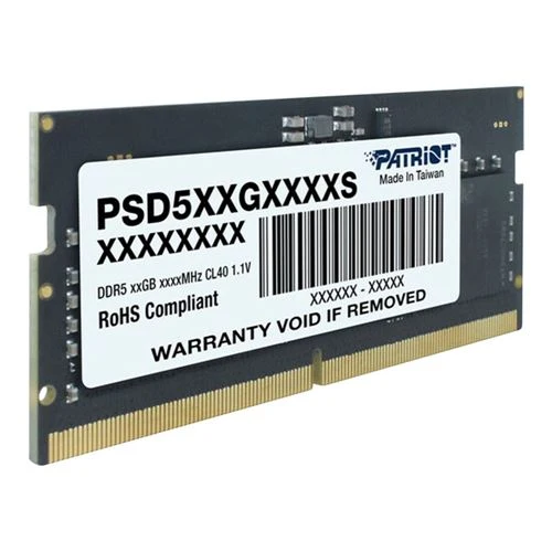 Memoria RAM Patriot 32GB DDR5 5600MHz PC5-44800 CL46 Single Channel SO-DIMM - Black