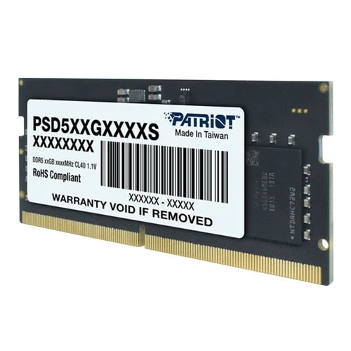 Memoria RAM Patriot 32GB DDR5 5600MHz PC5-44800 CL46 Single Channel SO-DIMM - Black