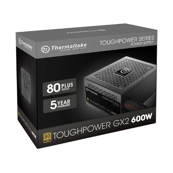 Fuente de Poder Thermaltake Toughpower GX2 600W - 600W - 80 PLUS Gold - No modular - ATX