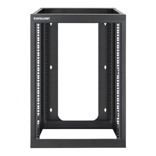 Case Intellinet 19 inch Wall Mount 4-Post Open Frame Network Rack - 15U
