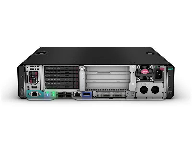 Servidor HPE ProLiant DL145 Gen11, AMD EPYC 8024P 8 Núcleos, 16GB DDR5, SSD 1 x 480GB, Rack 2U
