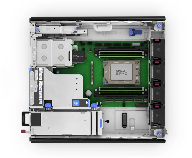 Servidor HPE ProLiant DL145 Gen11, AMD EPYC 8024P 8 Núcleos, 16GB DDR5, SSD 1 x 480GB, Rack 2U