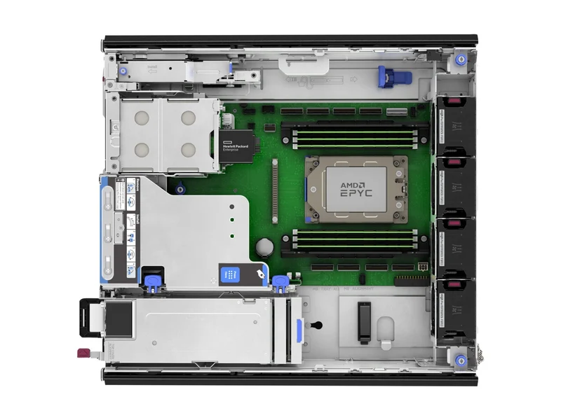 Servidor HPE ProLiant DL145 Gen11, AMD EPYC 8024P 8 Núcleos, 16GB DDR5, SSD 1 x 480GB, Rack 2U