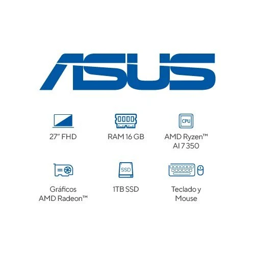 All in One Asus VM670KA 27" - AMD Ryzen AI 7 350 - 16GB - 1TB SSD