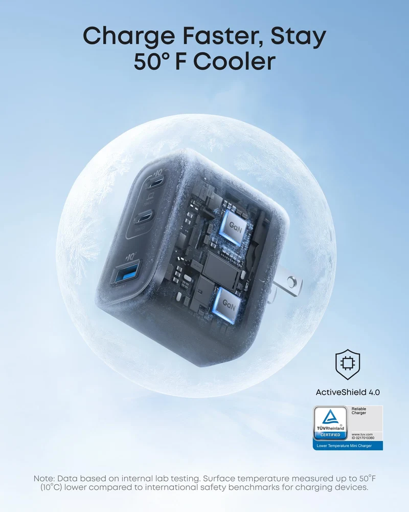 Cargador Anker Nano 70W 2C1A